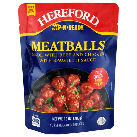 Hereford Meatballs with Spaghetti Sauce 10oz