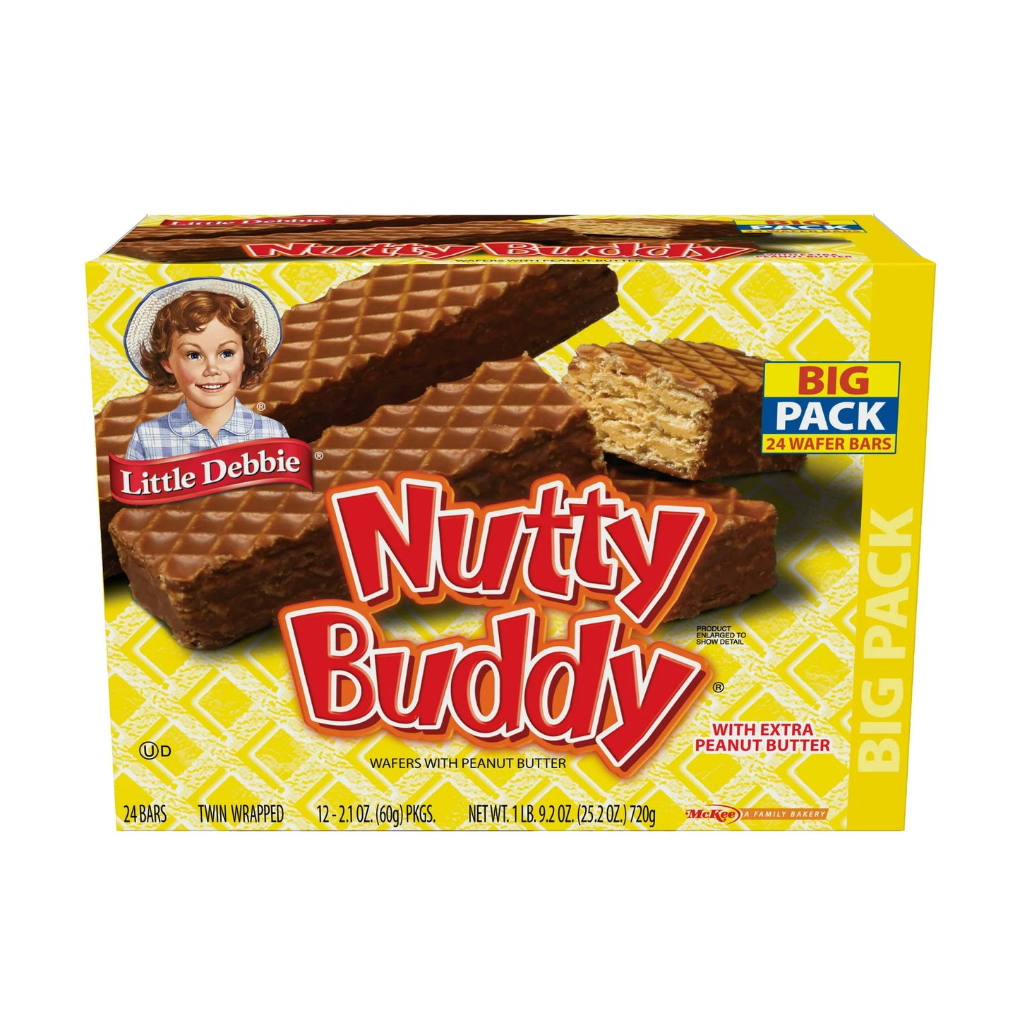 Pack familiar Little Debbie Obleas NUTTY BUDDY