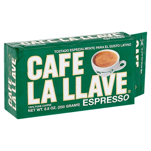 Cafe La Llave Espresso 100% Pure Coffee, 8.8 oz