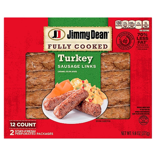 Jimmy Dean Fully Cooked Turkey Sausage 8 count