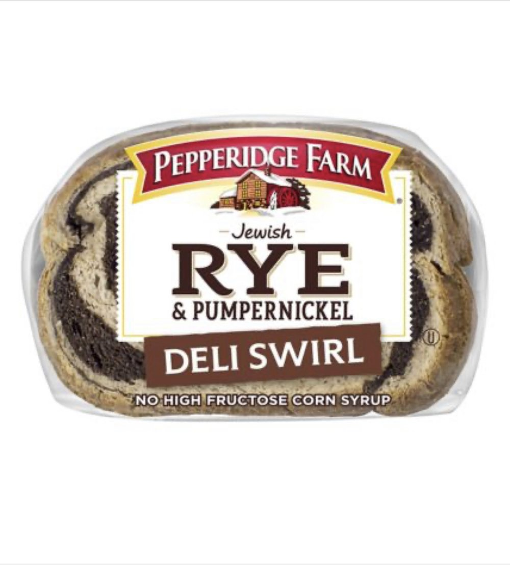 Pepperidge Farm Jewish Rye and Pumpernickel Deli Swirl Bread