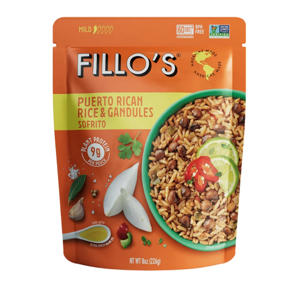 Fillo's Arroz Puertorriqueño y Gandules - 8 oz