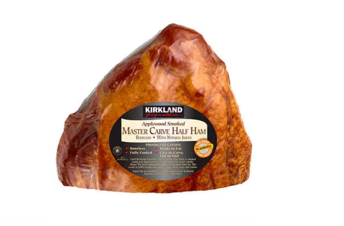 Kirkland Signature Master Carve Half Ham, Applewood Smoked