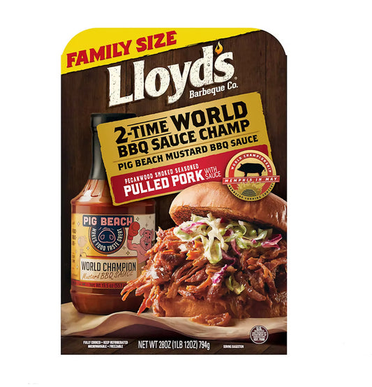 Lloyds Pulled Pork with Pig Beach BBQ Sauce