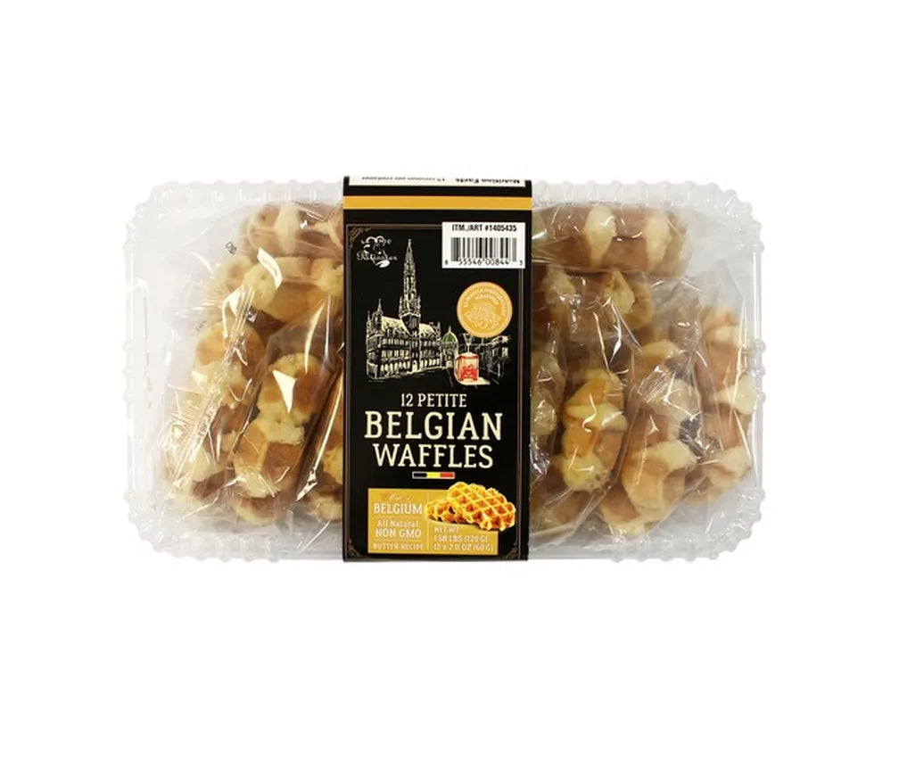 Le Chic Patissier Petite Belgian Waffles, 12 ct