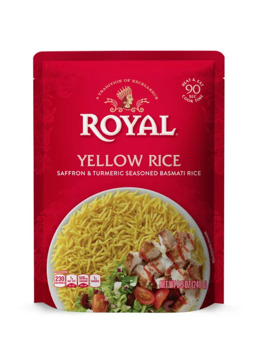 Royal Yellow Saffron and Turmeric Seasoned Ready-to-Heat Basmati Rice