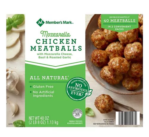 Mozzarella Chicken Meatballs