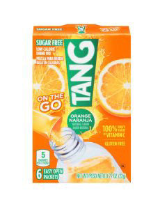 Tang Zero Sugar Orange Naranja Drink Mix 0.77 Oz (6 Count)