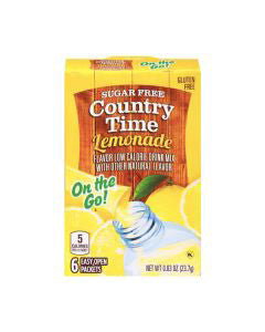 Country Time Lemonade Powdered Drink Mix, 0.48 Oz - 6 Ct