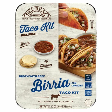 Del Real Broth With Beef Birria Taco Kit