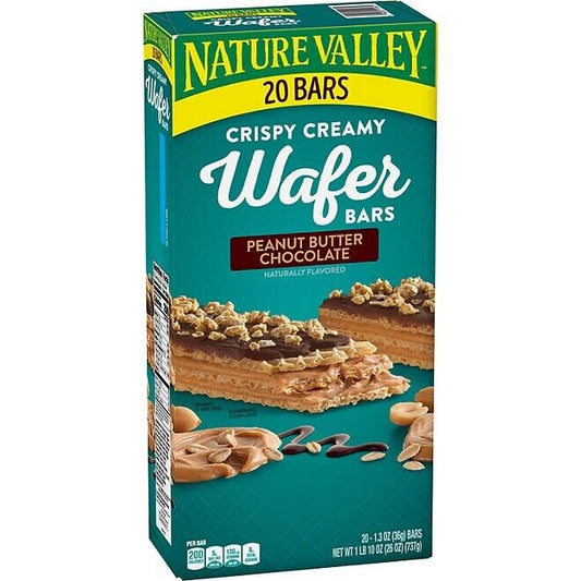 Nature Valley Peanut Butter Crispy Creamy Wafer Bars, 20 ct.