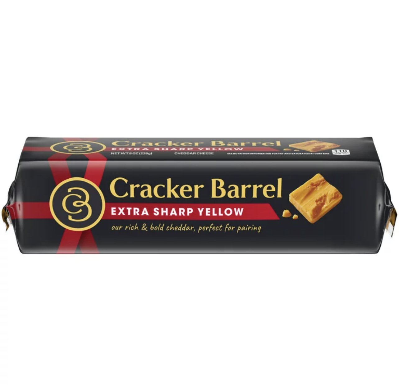 Cracker Barrel Block Cheese-  8oz - Choose Flavor