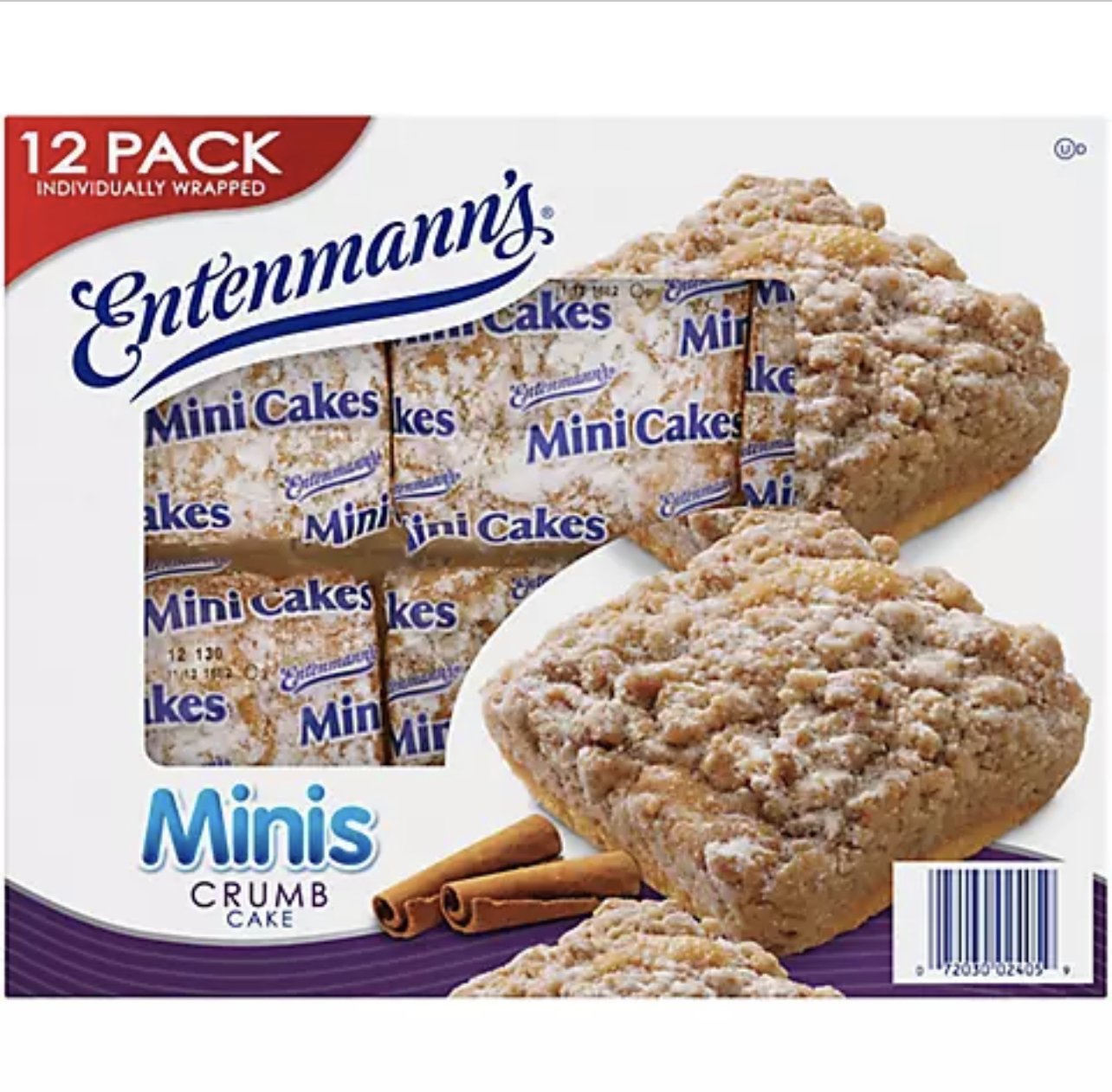 Entenmanns Mini Crumb Cake 12 ct