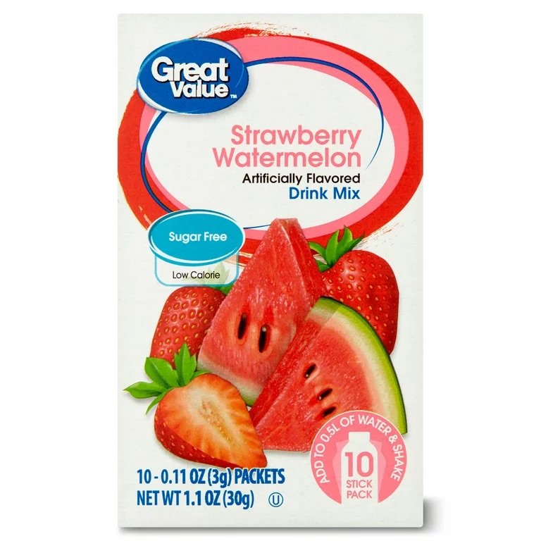 Great Value Powdered Drink mix - 10 ct. - Choose your Flavor