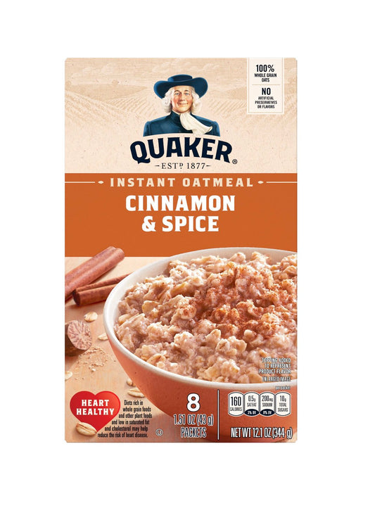 Quaker Instant Oatmeal- Choose your Flavor