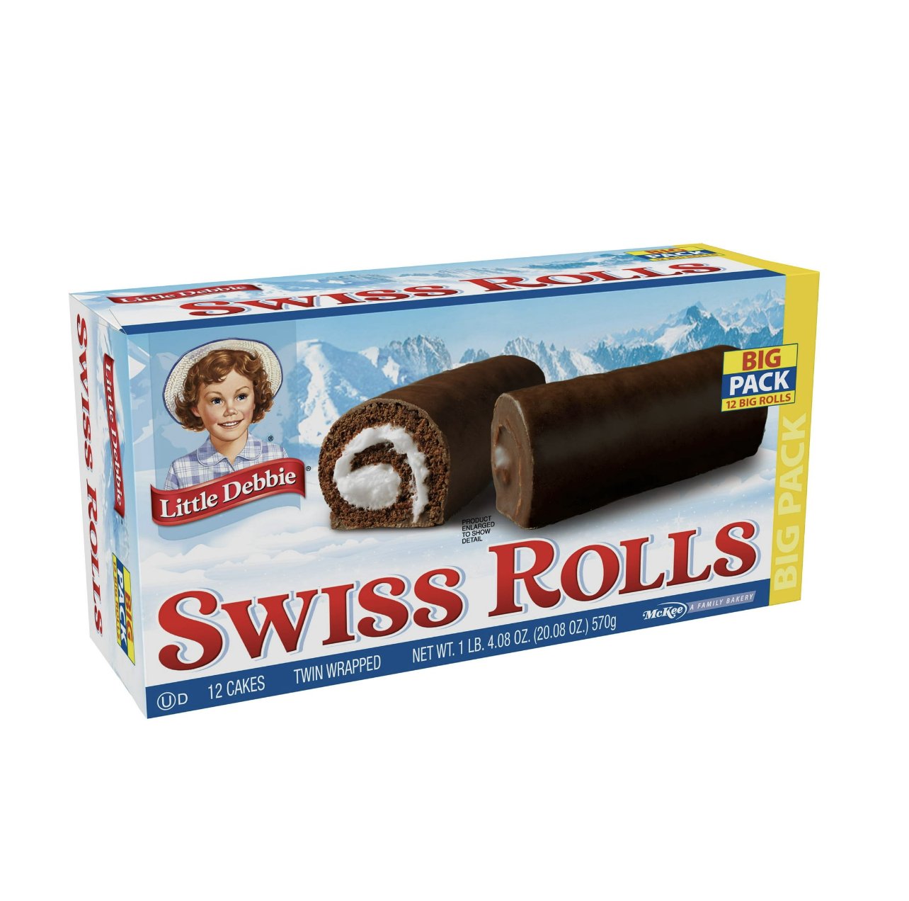 Little Debbie Swiss Cake Rolls, 12 ct, 20.08 oz