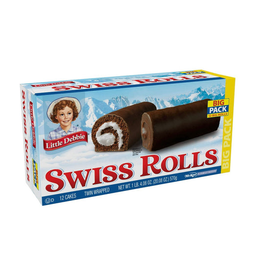 Little Debbie Swiss Cake Rolls, 12 ct, 20.08 oz