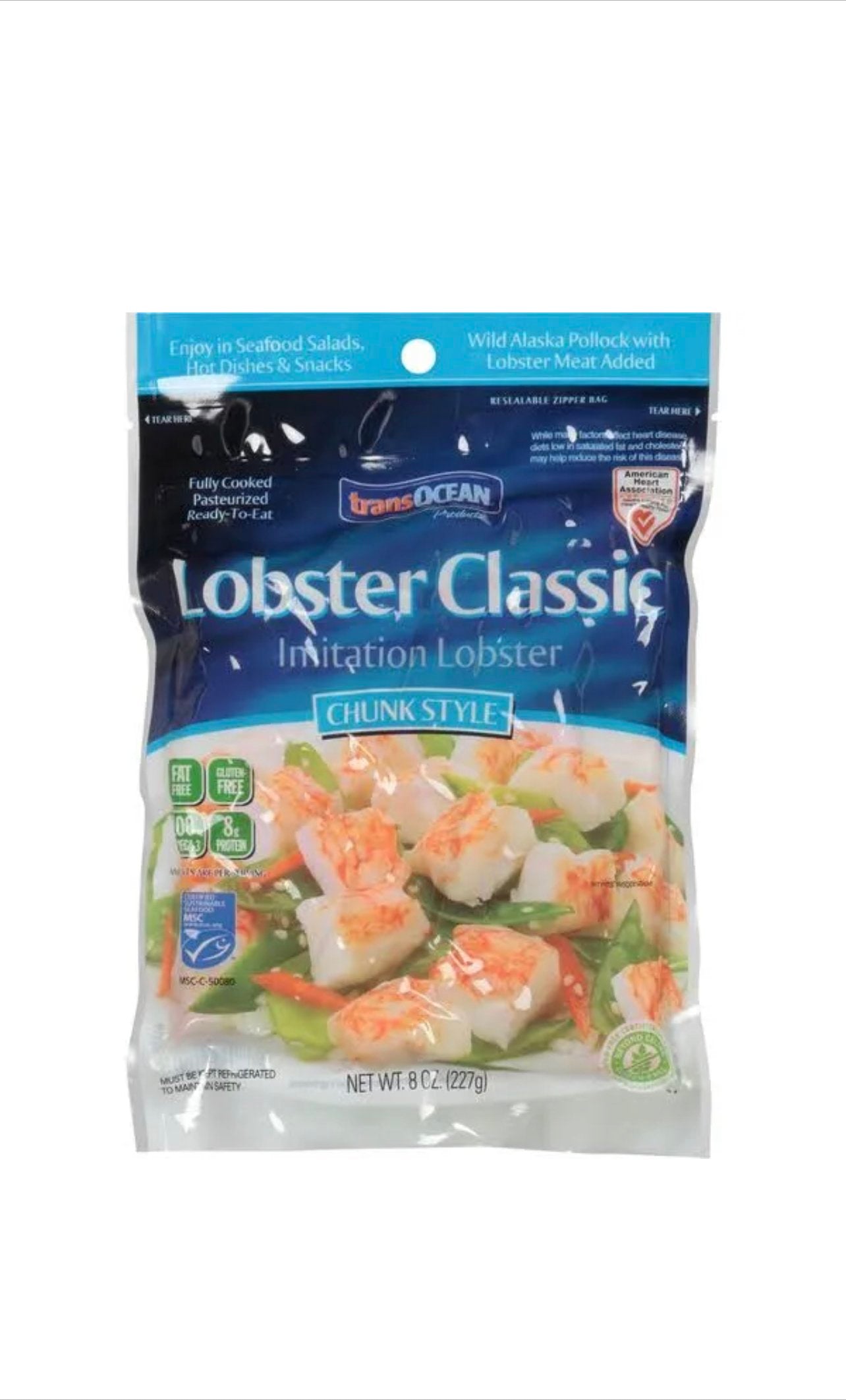 Transocean Imitation Lobster Chunk Style- 8oz