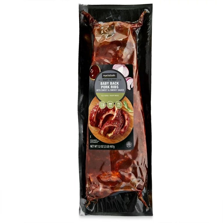 Marketside Smoked Baby Back Pork Ribs 2 lbs