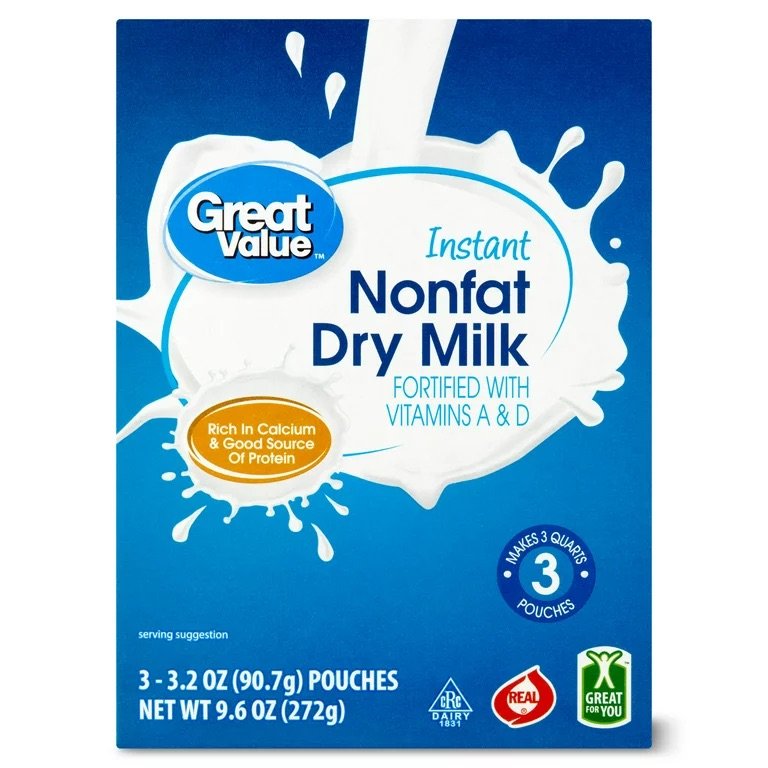 Great Value Instant Nonfat Dry Milk 9.6 oz