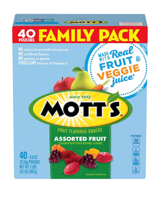 Mott’s Fruit Snack Family Size - 40 ct - 2lbs