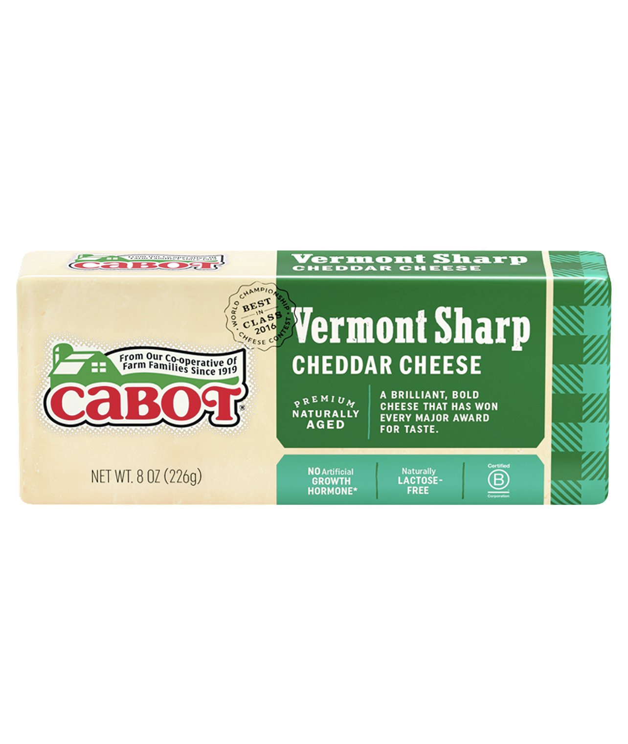 Cabot 8oz Block Cheese - Choose Flavor