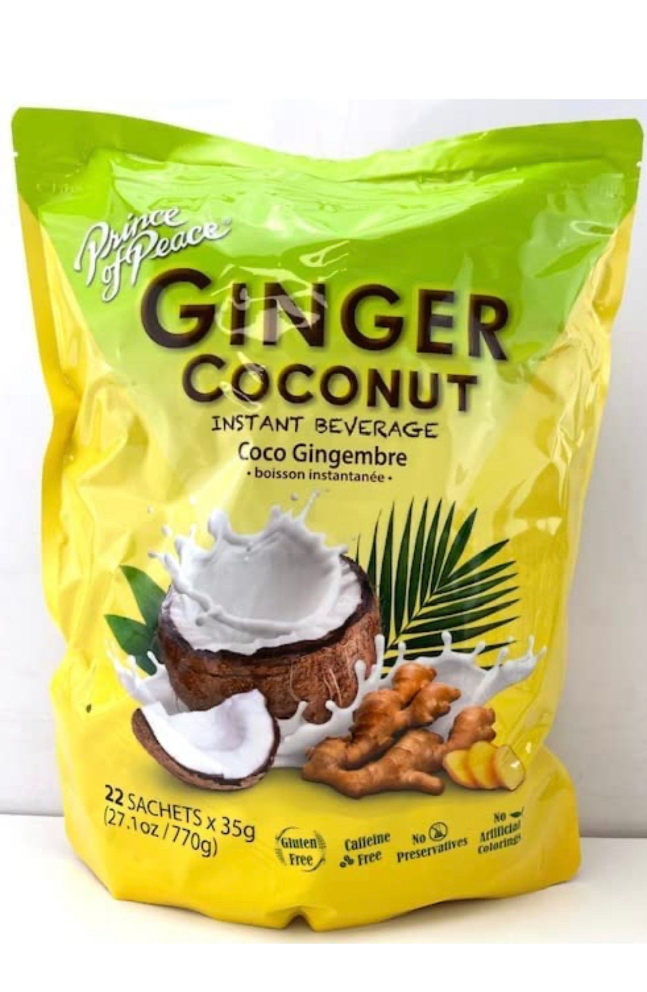 Ginger Coconut Instant Beverage, 22 Sachets - 27 oz