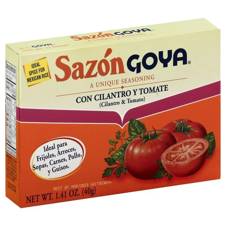 Goya Sazon  Cilantro & Tomato