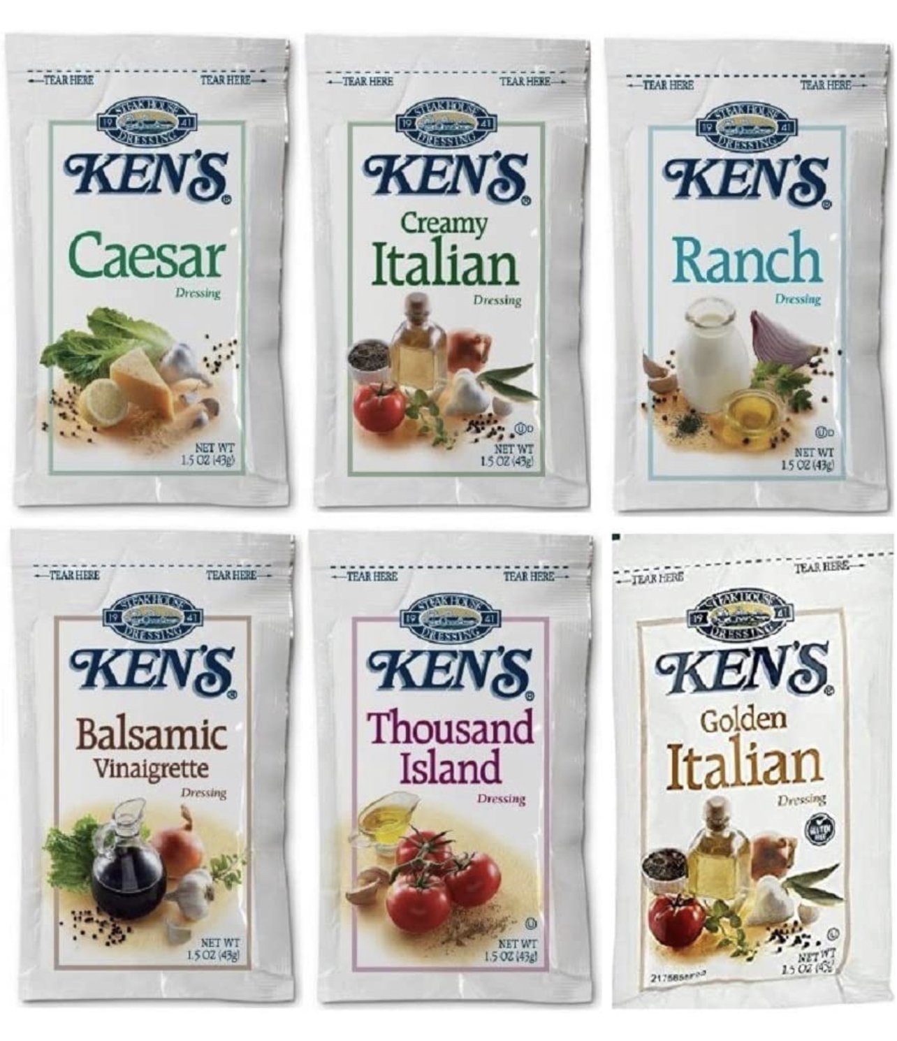 Ken’s Salad Dressing Choose Pack - 1.5 oz