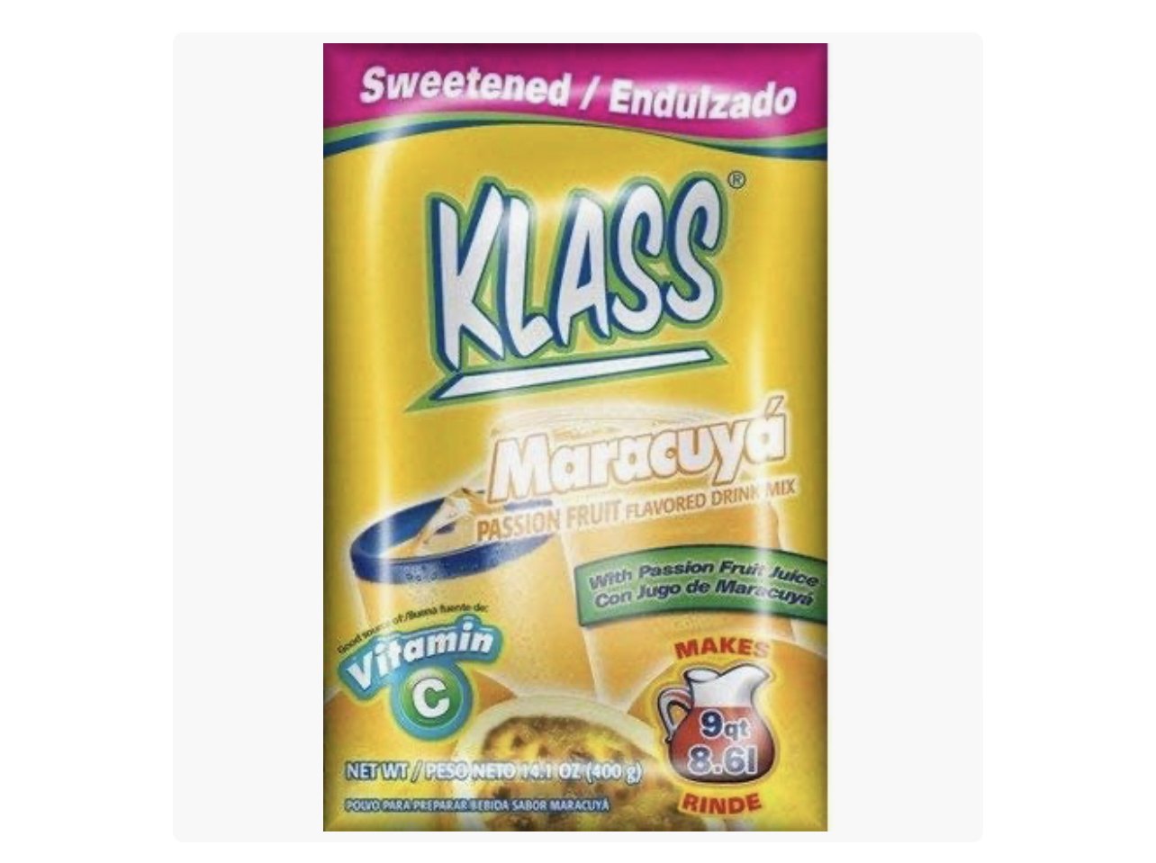 Klass Powdered Drink Mix - Choose Flavor