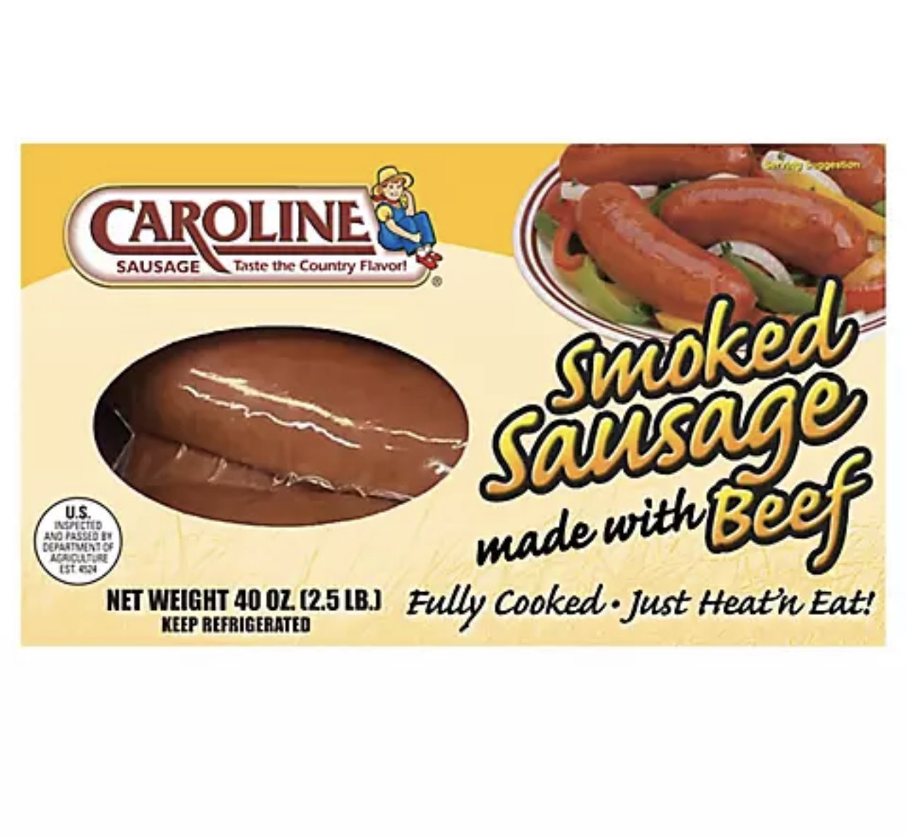 Caroline Sausage  40 oz - Choose Flavor