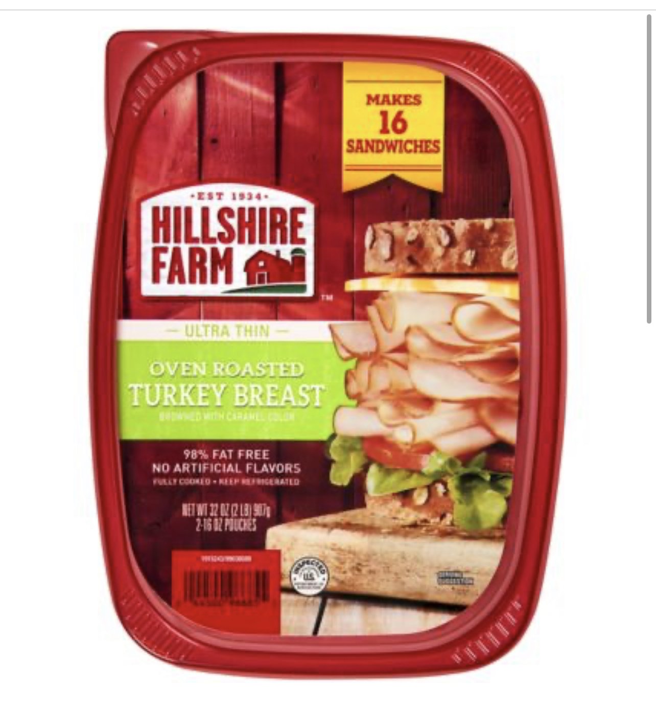 Hillshire Farm Deli meat - 32 oz Choose Flavor