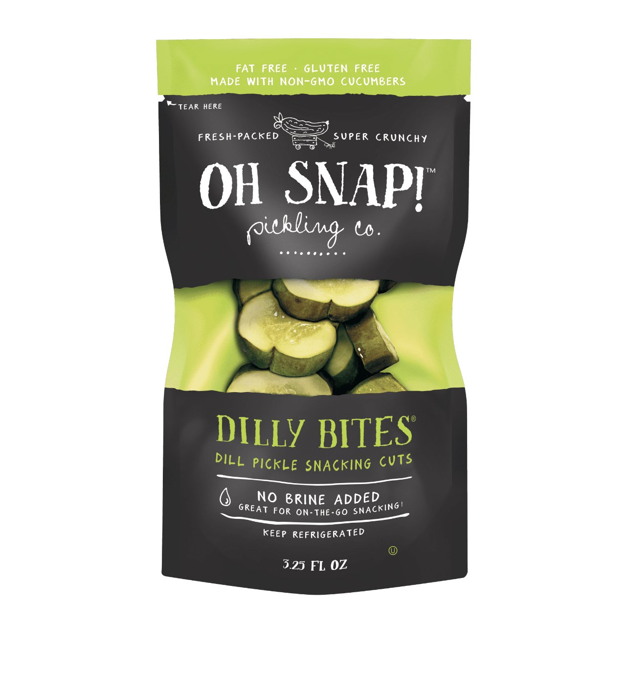 OH SNAP! Snacking Cuts Pickles 3.25 fl oz Choose Flavor