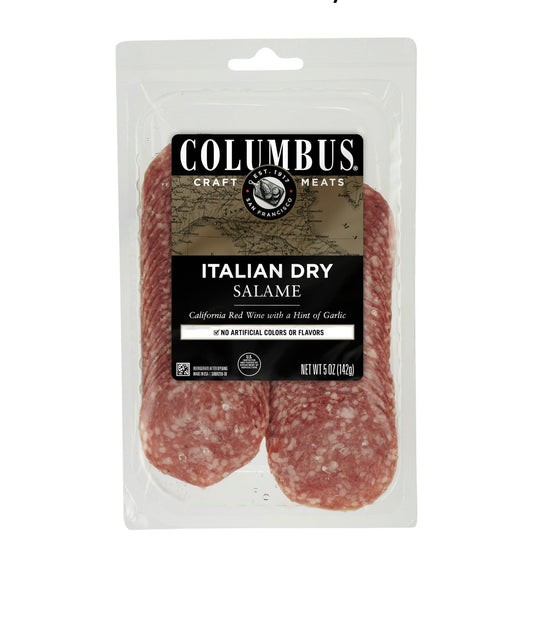 Columbus Sliced Italian Dry Salame 5oz