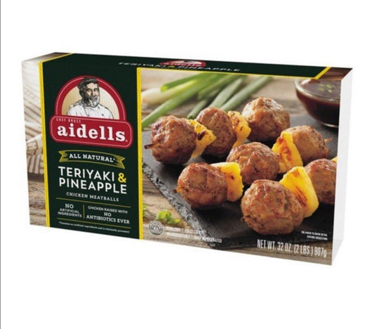 Aidells Teriyaki & Pineapple Chicken Meatballs - 2lbs