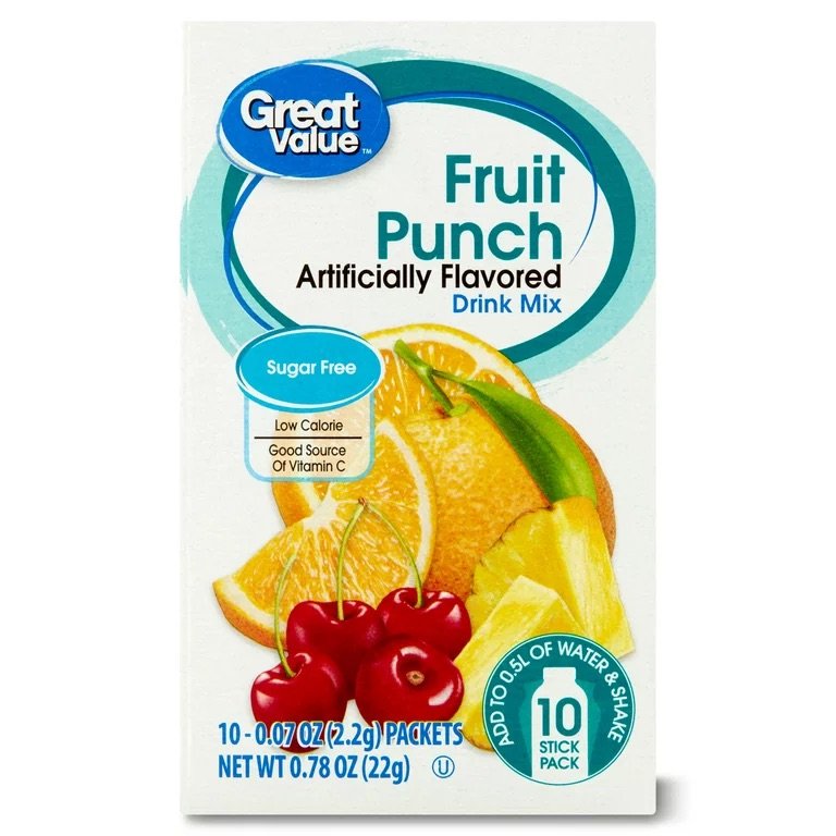 Great Value Powdered Drink mix - 10 ct. - Choose your Flavor