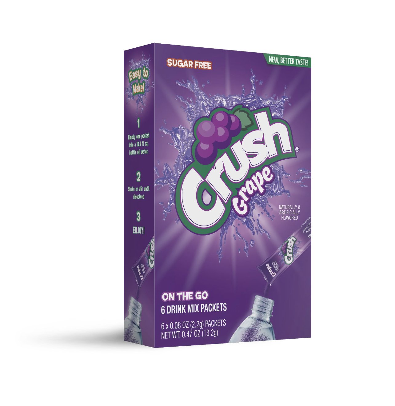 Crush Powder Drink Mix Singles- 6 ct