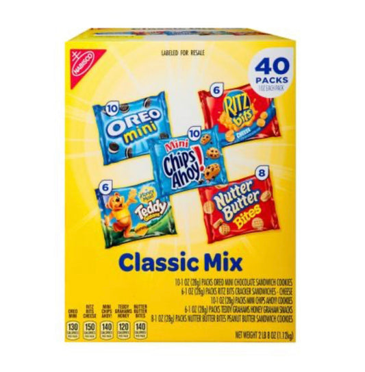 Nabisco Classic Mix Variety Pack, 40 pk