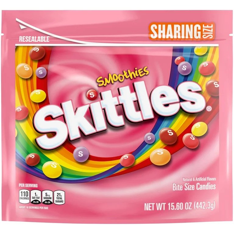 Skittles Candy Shareable bag 15.6 oz - Choose your flavor