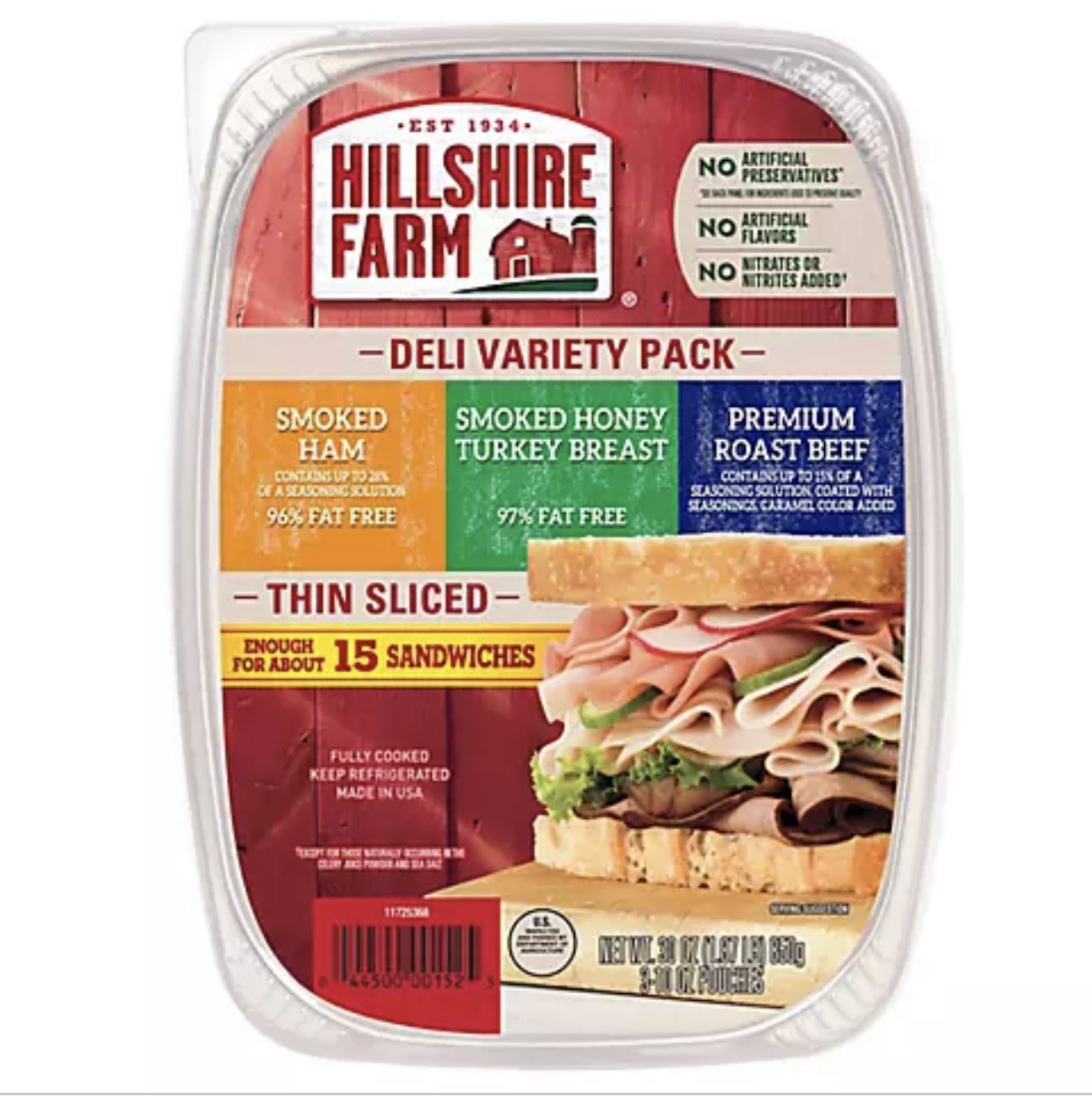 Hillshire Farm Lunchmeat 3 pk- 10 oz