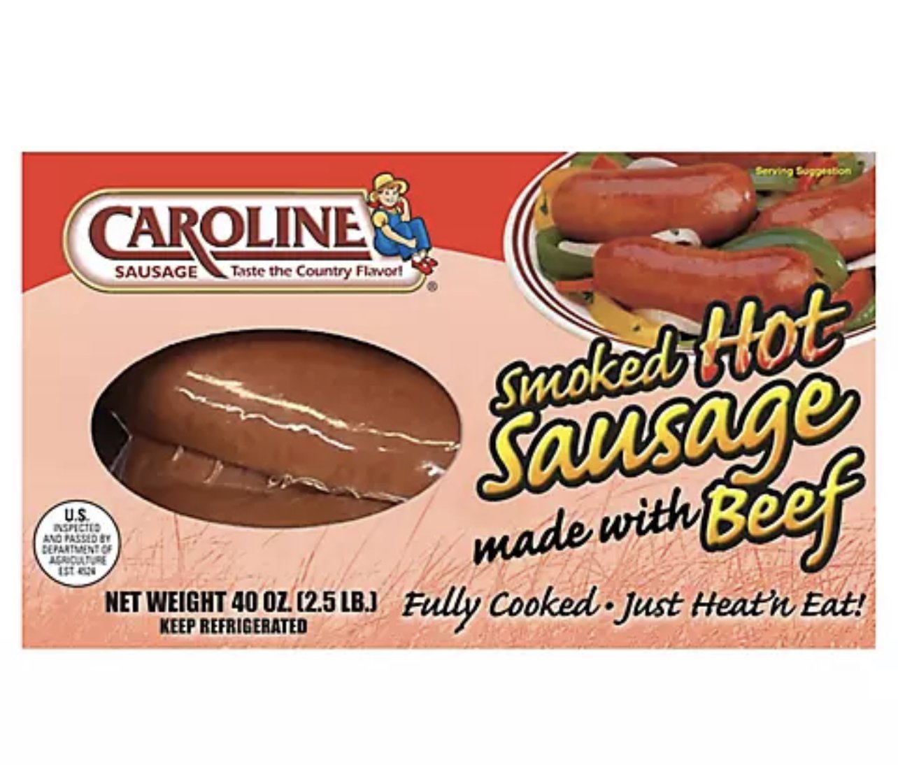 Caroline Sausage  40 oz - Choose Flavor