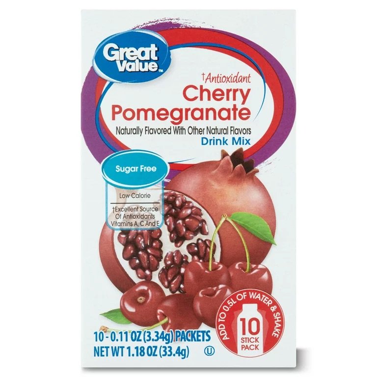 Great Value Powdered Drink mix - 10 ct. - Choose your Flavor