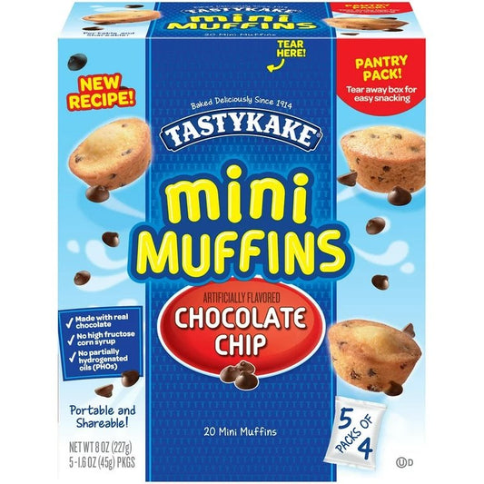 TastyKake Chocolate Chip Mini Muffins 5 pks