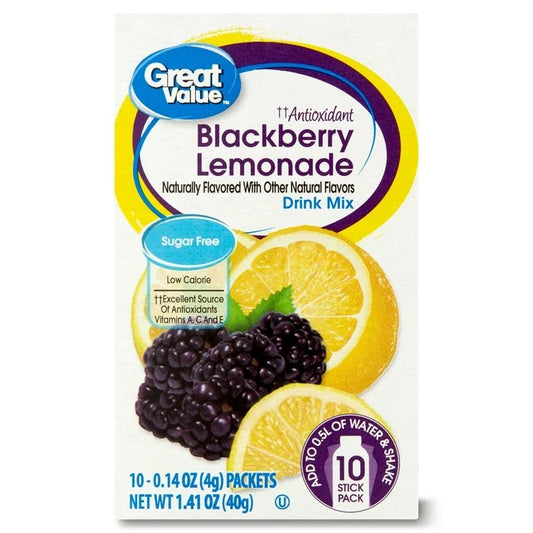 Great Value Powdered Drink mix - 10 ct. - Choose your Flavor