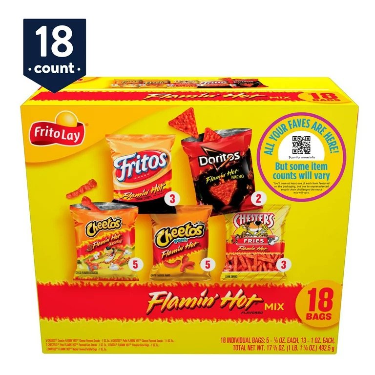 Frito-Lay Snacks Mix Variety Pack,  18 ct -  Choose your Flavor