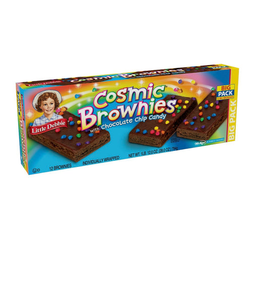 Little Debbie Big Pack Cosmic Brownies with Chocolate Chip Candy - 12 CT