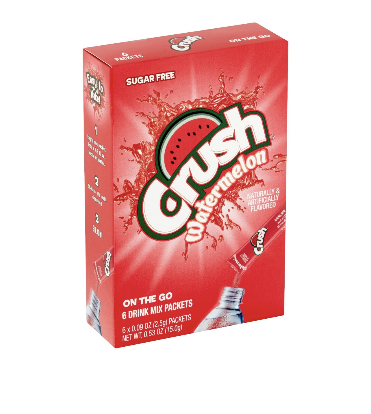 Crush Powder Drink Mix Singles- 6 ct