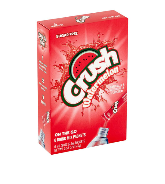 Crush Powder Drink Mix Singles- 6 ct