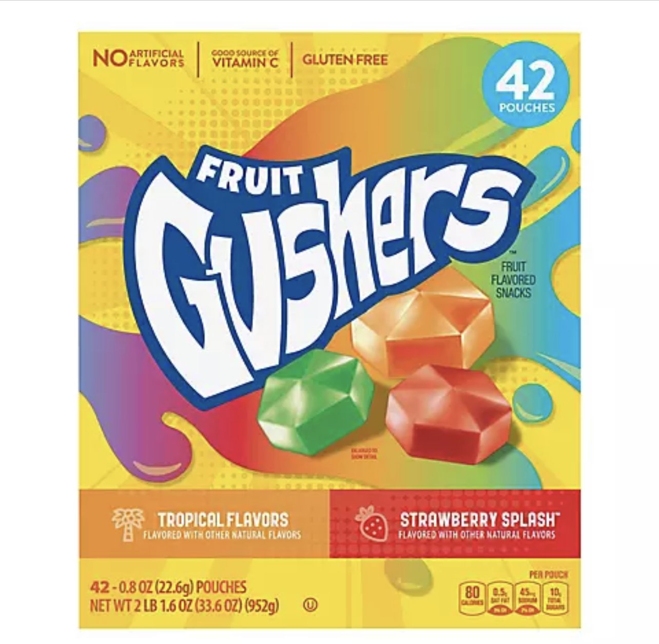 Gushers Fruit Snacks - 42 ct