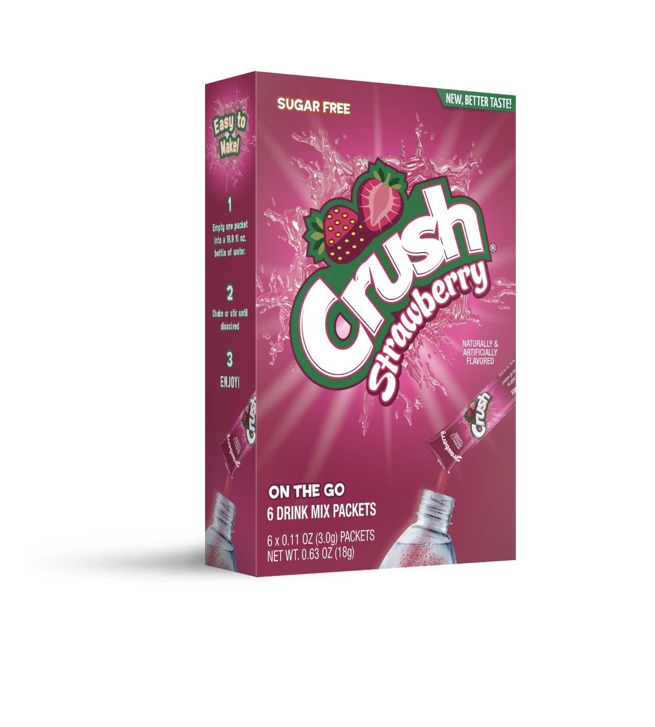 Crush Powder Drink Mix Singles- 6 ct